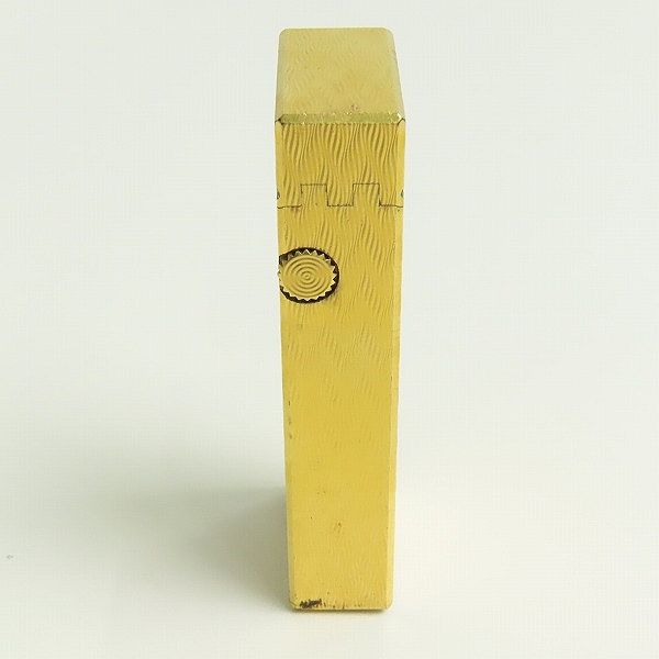 実際に弊社で買取させて頂いたdunhill/ダンヒル サイドローラー 総柄 ゴールドカラー ガスライターの画像 2枚目