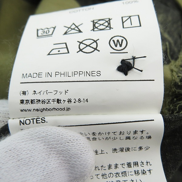 実際に弊社で買取させて頂いたNEIGHBORHOOD/ネイバーフッド C-SHIRT.LS 長袖シャツ 211TSNH-SHM05/Lの画像 5枚目