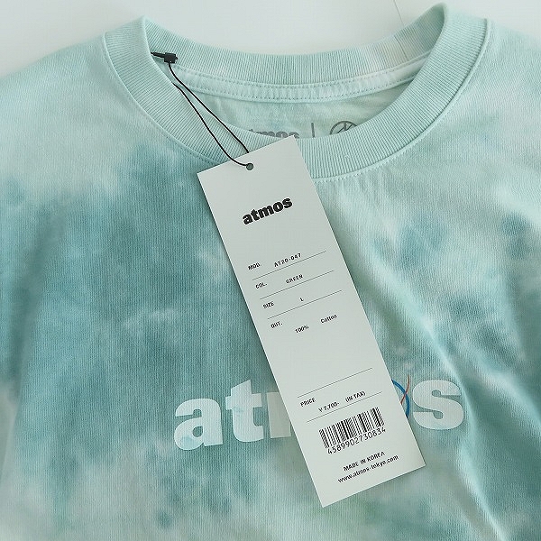 実際に弊社で買取させて頂いた【未使用】ATMOS/アトモス×Sean Wotherspoon/ショーン・ウェザースプーン TIE DYE TEE/Tシャツ/AT20-047/Lの画像 4枚目