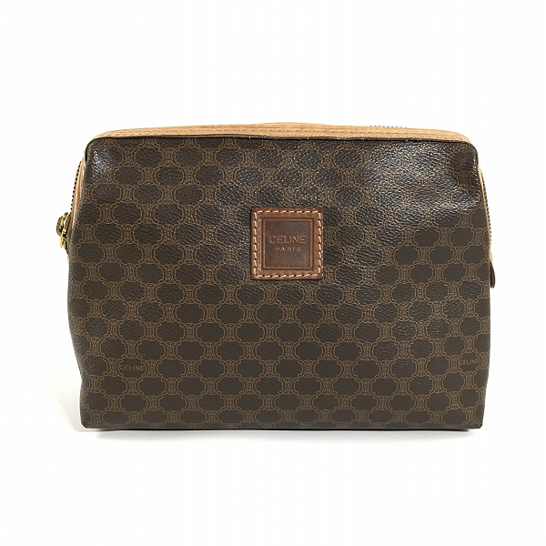 実際に弊社で買取させて頂いたCELINE/セリーヌ マカダム柄 クラッチバッグ ポーチ