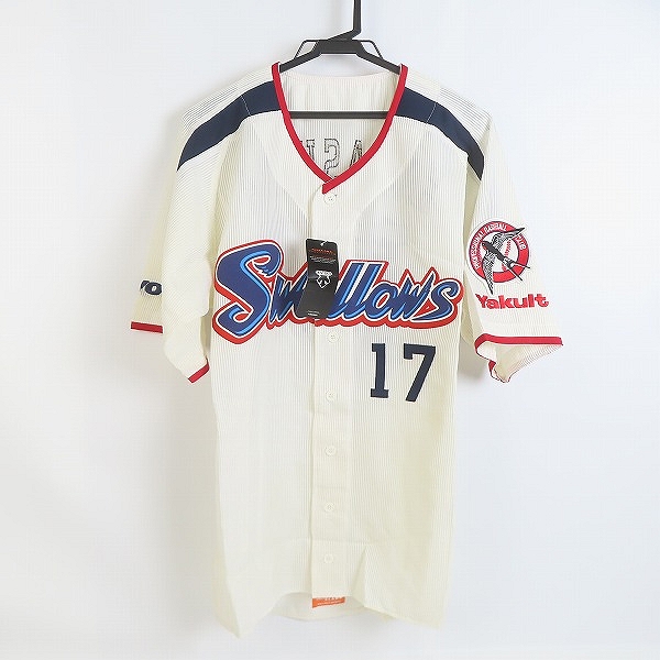 実際に弊社で買取させて頂いたデサント×ビームス 東京ヤクルトスワローズ 2006 ホーム レプリカユニフォーム #17川島 DYS-0601/FREE