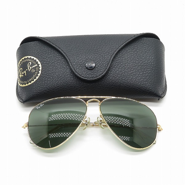 実際に弊社で買取させて頂いたRay-Ban/レイバン B&L/ボシュロム社製 ティアドロップ型 アイウェア/サングラス ゴールド の画像 9枚目