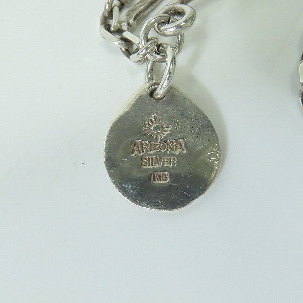 実際に弊社で買取させて頂いた【カスタム】ARIZONA FREEDOM 上金/ターコイズフェザー/ホイール/イーグル/ネイル/チェーン/フック ネックレスの画像 7枚目