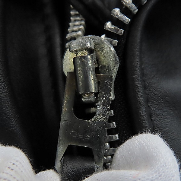 実際に弊社で買取させて頂いたPERFECTO by Schott/パーフェクト バイ ショット ダブルライダースジャケット/38の画像 9枚目