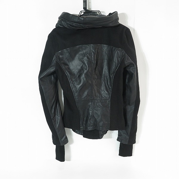 実際に弊社で買取させて頂いたBuffalo Bobs/バッファローボブス ラムレザー フーデッドジャケット BJB9001/1の画像 1枚目