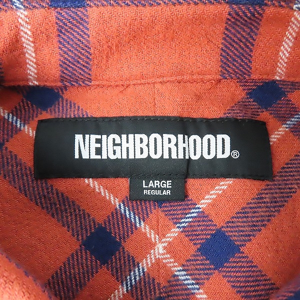 実際に弊社で買取させて頂いたNEIGHBORHOOD/ネイバーフッド 23AW TARTAN CHECK SHIRT LS チェックネルシャツ 232BENH-SHM02/Lの画像 2枚目