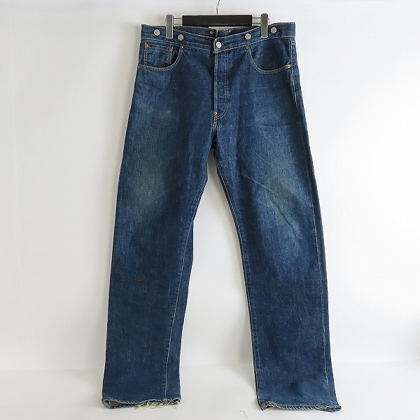 実際に弊社で買取させて頂いたLEVI'S/リーバイス S702XX 刻印J22 日本製  シンチバック ボタンフライ デニムパンツ/W36L36