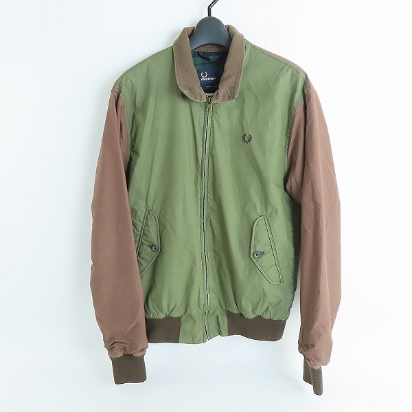 実際に弊社で買取させて頂いたFRED PERRY× BRITISH MILLERAIN /フレッドペリー MILLERAIN FABRIC オイルドコットン スウィングトップ/S