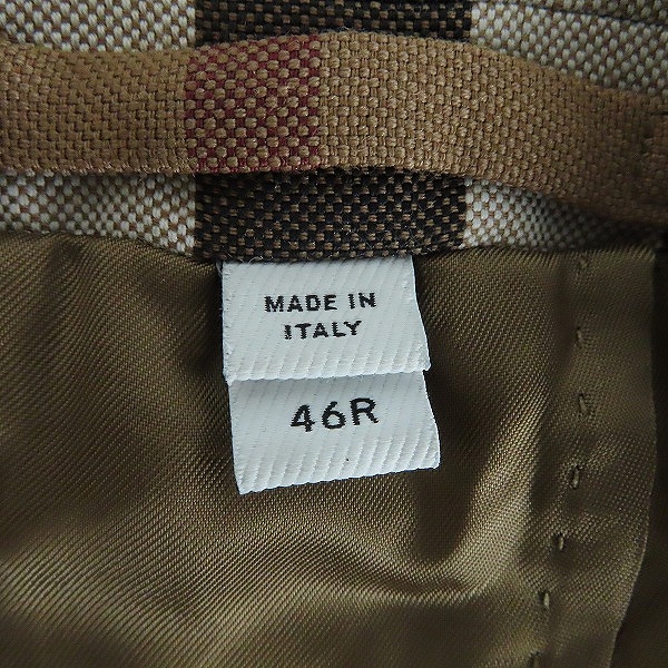 実際に弊社で買取させて頂いたBURBERRY/バーバリー チェック テーラードジャケット 8036696/46Rの画像 2枚目