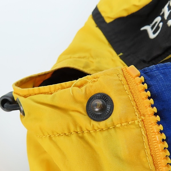 実際に弊社で買取させて頂いたColumbia Sportswear/コロンビアスポーツウェア 90Sヴィンテージ ブルゾン イエロー×ブルー/Lの画像 5枚目