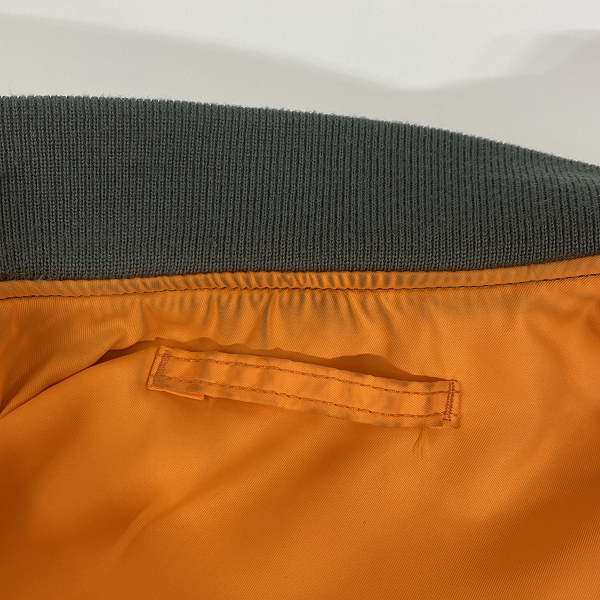 実際に弊社で買取させて頂いたALPHA INDUSTRIES/アルファ インダストリーズ リバーシブル MA-1 フライトジャケット TA1545-203/Lの画像 9枚目