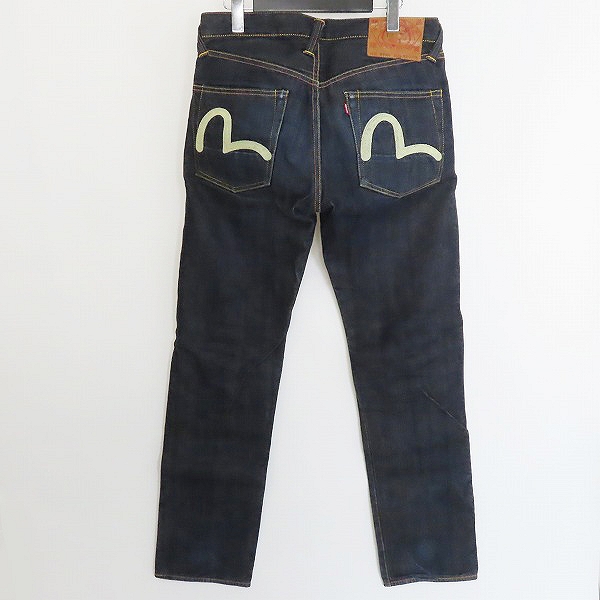 実際に弊社で買取させて頂いたEVISU/エヴィス Lot.2000 No.2 カモメ 刺繍 レギュラー ストレート デニム 30×32の画像 1枚目