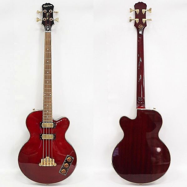 実際に弊社で買取させて頂いた★Epiphone/エピフォン Allen Woody Rumblekat Bass アレン・ウッディ シグネチャーモデル 4弦エレキベース ケース付の画像 1枚目