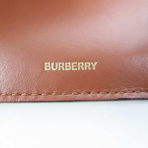 実際に弊社で買取させて頂いたBURBERRY/バーバリー Small Icon Stripe E-canvas Folding Wallet/アイコンストライプ 三つ折り財布 8026003 A7026の画像 7枚目