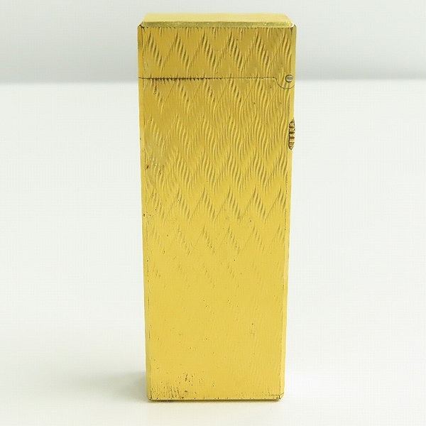 実際に弊社で買取させて頂いたdunhill/ダンヒル サイドローラー 総柄 ゴールドカラー ガスライターの画像 1枚目