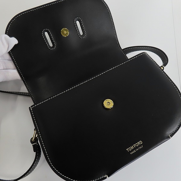 実際に弊社で買取させて頂いたTOM FORD/トムフォード PADLOCK CROSSBODY/パドロック クロスボディバッグ ブラック L1480T-LCL104の画像 4枚目