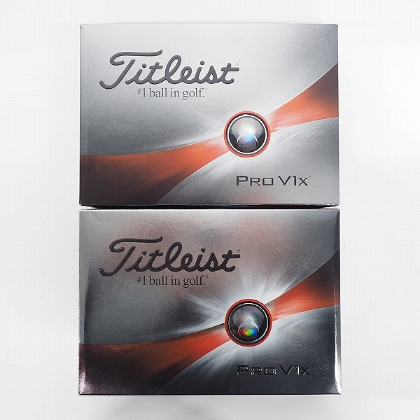 実際に弊社で買取させて頂いた【未使用/オウンネーム】Titleist/タイトリスト PRO V1x ゴルフボール ホワイト 2ダース の画像 2枚目