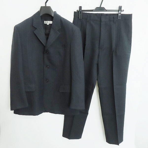 実際に弊社で買取させて頂いたGIORGIO ARMANI LE COLLEZIONI/ジョルジオアルマーニ 3B セットアップ スーツ ストライプ/ ダークグレー系  50/32