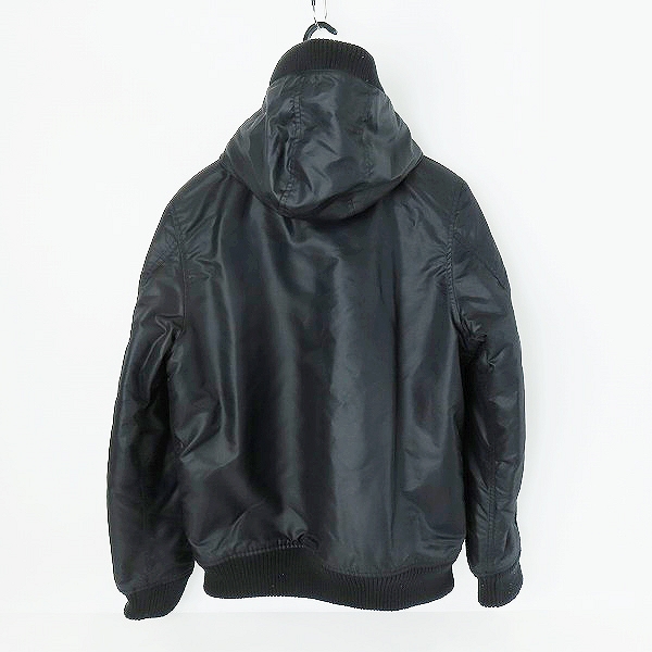 実際に弊社で買取させて頂いたALPHA INDUSTRIES/アルファインダストリーズ HOODED RIB JACKET フーテッド リブ ジャケット 20548-001/XLの画像 1枚目