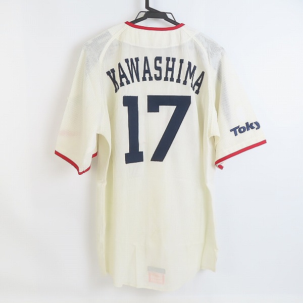 実際に弊社で買取させて頂いたデサント×ビームス 東京ヤクルトスワローズ 2006 ホーム レプリカユニフォーム #17川島 DYS-0601/FREEの画像 1枚目