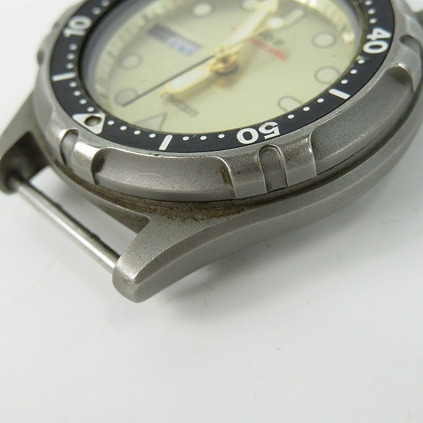 実際に弊社で買取させて頂いたSEIKO/セイコー プロフェッショナル ダイバー 7C43-6A00 クォーツ/ウォッチ/腕時計【動作未確認】の画像 9枚目
