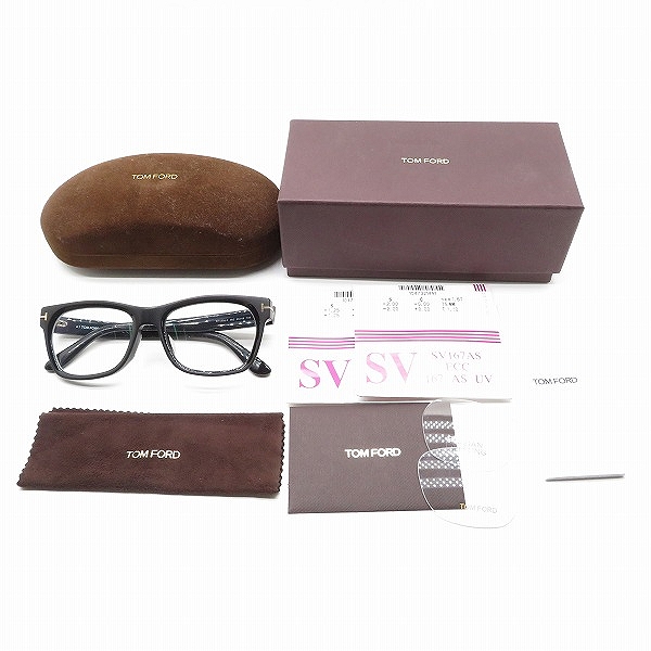 実際に弊社で買取させて頂いたTOM FORD/トムフォード 眼鏡/メガネフレーム アイウェア フルリム TF5468-F 002の画像 9枚目