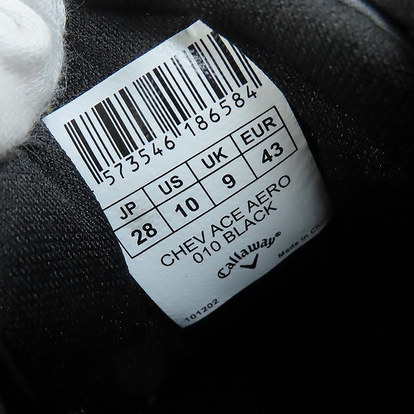 実際に弊社で買取させて頂いたCallaway/キャロウェイ CHEV ACE AERO ゴルフシューズ/28.0の画像 5枚目