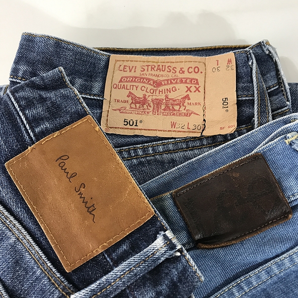 実際に弊社で買取させて頂いた【おまとめ】Levi's/リーバイス Paul Smith/ポールスミス Lee/リー 他 デニムパンツ
