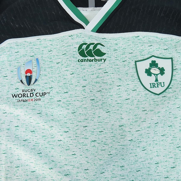 実際に弊社で買取させて頂いたCANTERBURY/カンタベリー 2019年 ラグビーワールドカップ アイルランド代表 ホームラグビージャージ Mの画像 3枚目