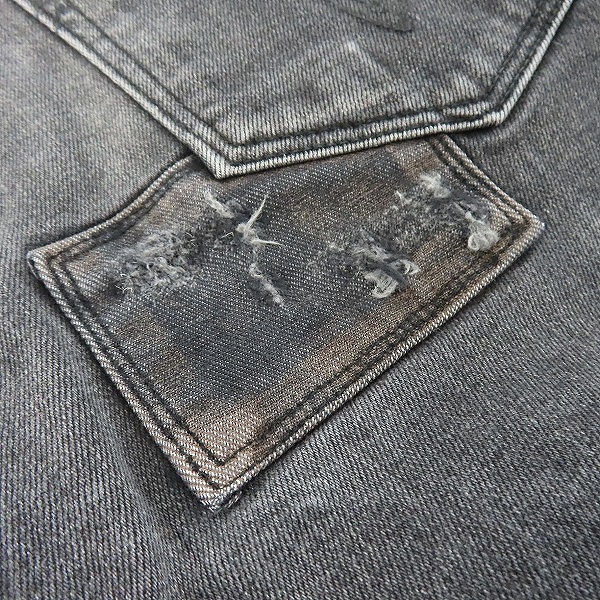 実際に弊社で買取させて頂いたglamb/グラム Poly Pants ポリーデニムパンツ リペア加工 /3の画像 7枚目