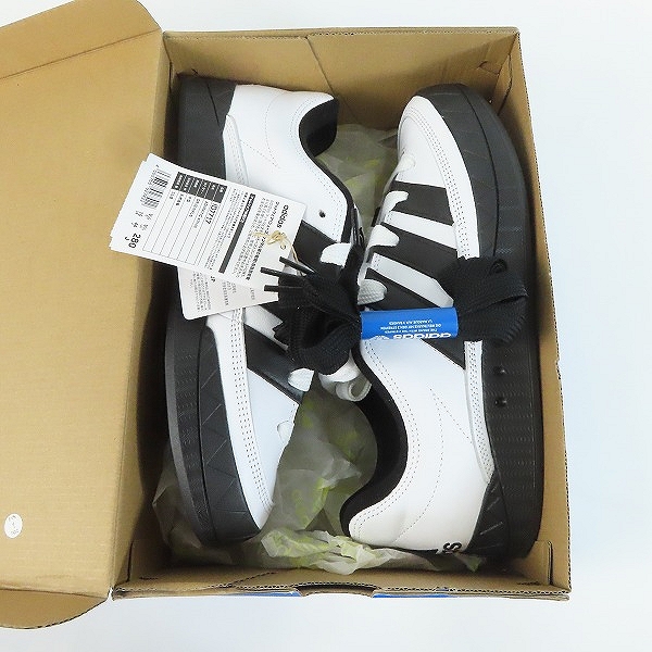 実際に弊社で買取させて頂いた【未使用】atmos×adidas/アトモス×アディダス Adimatic "White/Black"/アディマティック "ホワイト/ブラック" ID7717/28の画像 6枚目