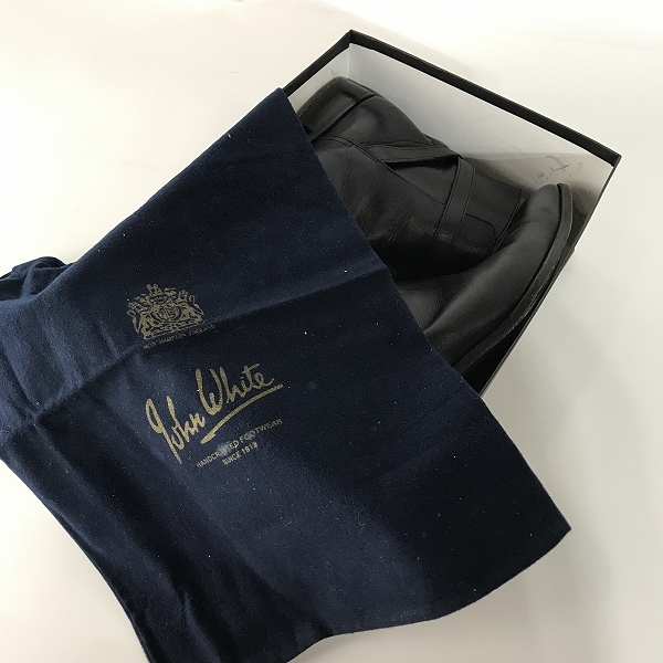 実際に弊社で買取させて頂いたSHIPS/シップス 牛革 レザー ブーツ 53214 BL/8の画像 7枚目