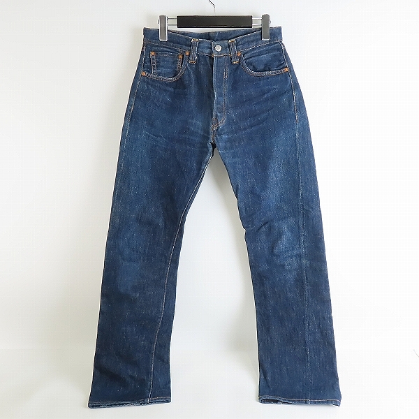 実際に弊社で買取させて頂いたLEVI'S/リーバイス 501XX 復刻 刻印555 ビッグE 赤耳 米国製 デニムパンツ 47501-0117/W33L36