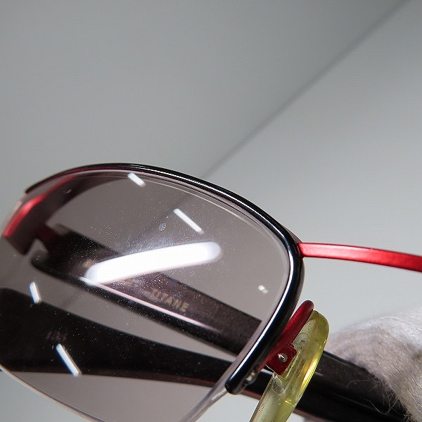 実際に弊社で買取させて頂いたalain mikli/アランミクリ ハーフリム メガネフレーム/アイウェア A0415-04の画像 8枚目