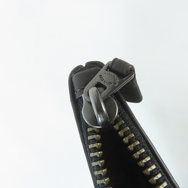 実際に弊社で買取させて頂いたCOACH/コーチ シグネチャー柄 PVCクラッチバッグ F66546の画像 5枚目