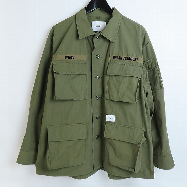 実際に弊社で買取させて頂いたWTAPS/ダブルタップス ジャングル 20AW JUNGLE/LS/NYCO.RIPSTOP. CORDURA ジャングル ジャケット 202WVDT-SHM01/3