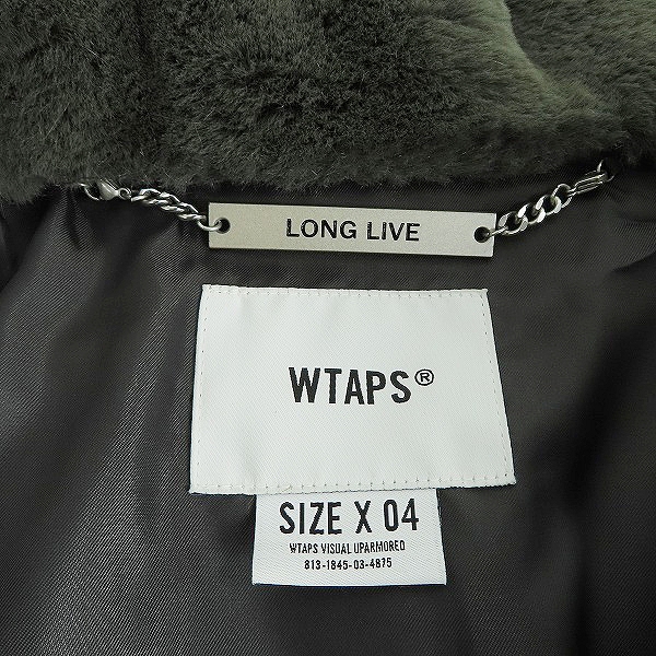 実際に弊社で買取させて頂いたWTAPS/ダブルタップス GRIZZLY ボアジャケット ブルゾン 212TQDT-JKM03/4の画像 3枚目