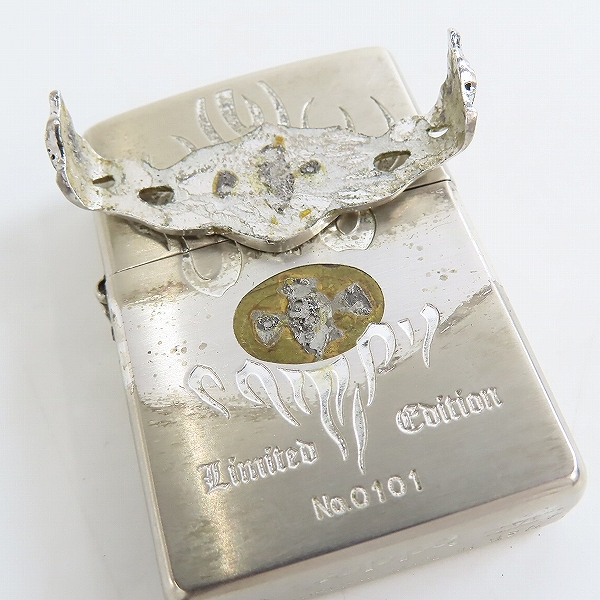 実際に弊社で買取させて頂いたZIPPO/ジッポー Harley-Davidson/ハーレーダビッドソン メタル貼り 2000年製の画像 7枚目