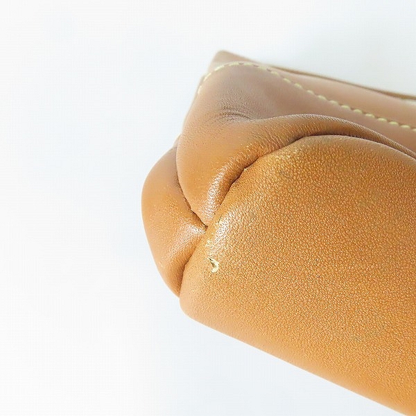 実際に弊社で買取させて頂いたLOEWE/ロエベ アナグラムロゴ レザークラッチバッグの画像 6枚目