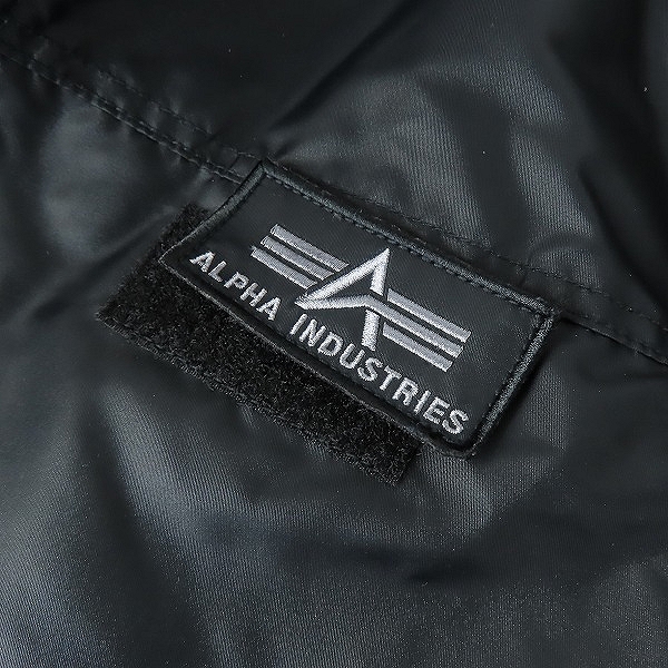 実際に弊社で買取させて頂いたALPHA INDUSTRIES/アルファインダストリーズ HOODED RIB JACKET フーテッド リブ ジャケット 20548-001/XLの画像 4枚目