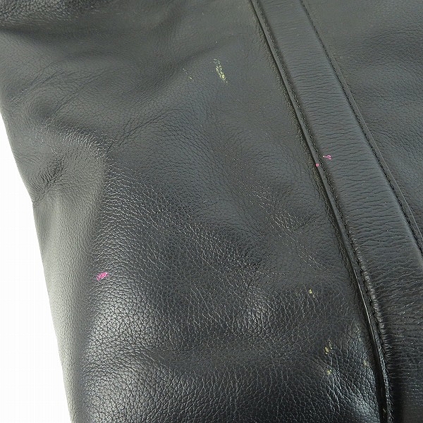 実際に弊社で買取させて頂いたCOACH/コーチ レザー トートバッグ ブラック G1861-F54758の画像 7枚目