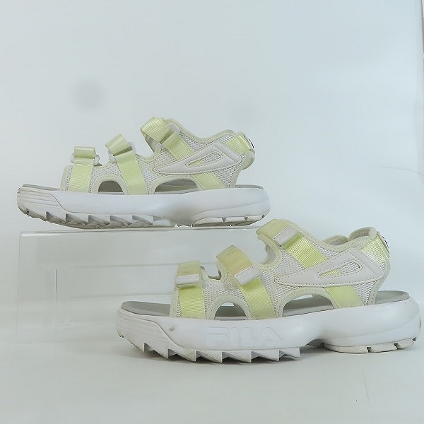 実際に弊社で買取させて頂いたFILA/フィラ DISRUPTOR SANDAL WHITE 19SS-S ディスラプター サンダル F0304-2001/26の画像 3枚目
