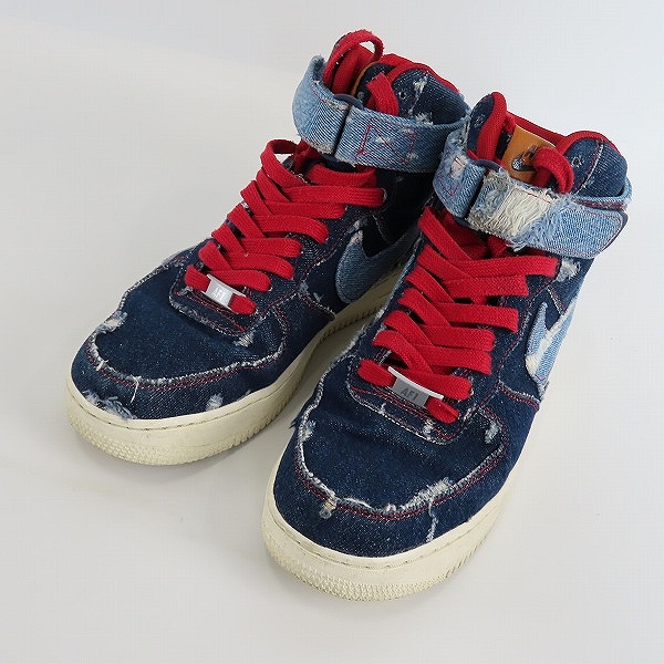 実際に弊社で買取させて頂いたNIKE/ナイキ LEVI'S/リーバイス AIR FORCE 1 HIGH カスタムシューズ/CJ4383-994/27