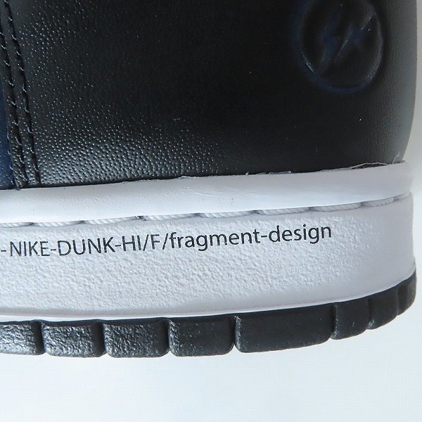 実際に弊社で買取させて頂いたNIKE×FRAGMENT DESIGN/ナイキ×フラグメントデザイン DUNK HI/ダンク ハイ ミッドナイトネイビー DJ0383-400/28.0の画像 6枚目