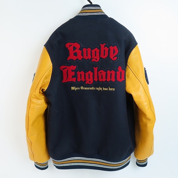 実際に弊社で買取させて頂いたCANTERBURY/カンタベリー STADIUM JACKET 袖レザー 刺繍 スタジアムジャケット/スタジャン RA73510/Lの画像 1枚目