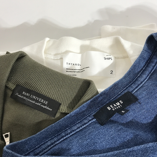 実際に弊社で買取させて頂いた【おまとめ】SHIPS/シップス NANO UNIVERSE/ナノユニバース BEAMS/ビームス 他 ジャケット/半袖Tシャツ/ロンT 等