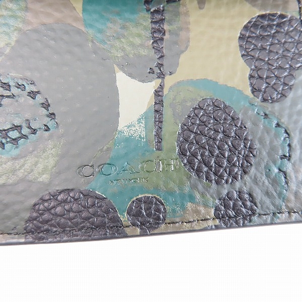 実際に弊社で買取させて頂いたCOACH/コーチ カモ柄 二つ折り財布/ウォレットの画像 6枚目