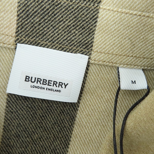 実際に弊社で買取させて頂いた【未使用】BURBERRY/バーバリー ジップアップ バーバリーチェック シャツジャケット 8050135/Mの画像 2枚目