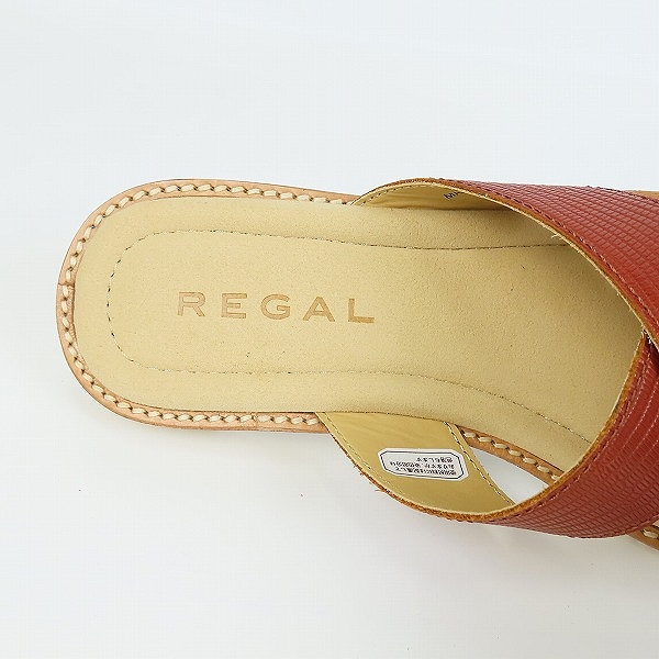 実際に弊社で買取させて頂いたREGAL/リーガル レザー ミュール サンダル 59VR/XLの画像 4枚目