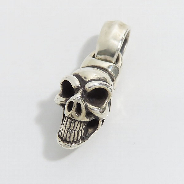 実際に弊社で買取させて頂いたBWL/ビルウォールレザー  Good Luck Skull/グッドラックスカル ペンダント/チャーム ラージ